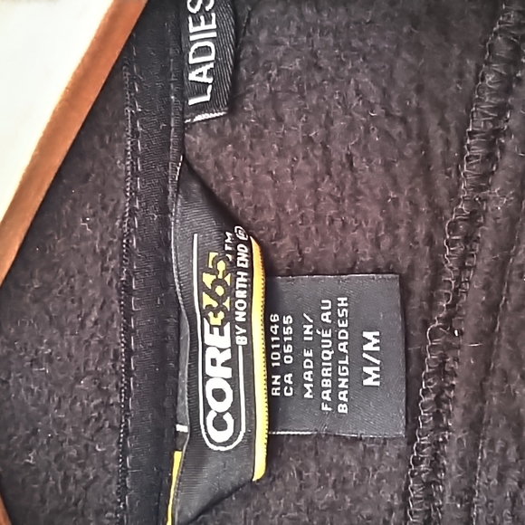 Black Fleece Full Zip Jacket by Core 365 by North End, Women's Size Medium - Picture 3 of 9